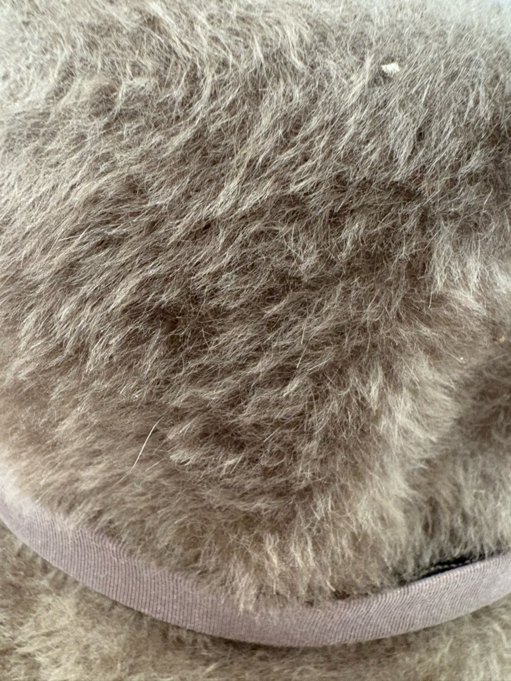 Rare Vintage imported fur Bucket Hat With Feather Inside Felt Size Medium - Picture 3 of 9